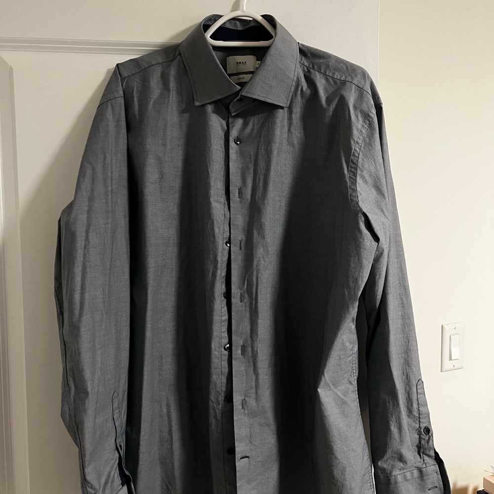 Men's Brax Gray Dress/casual Shirt